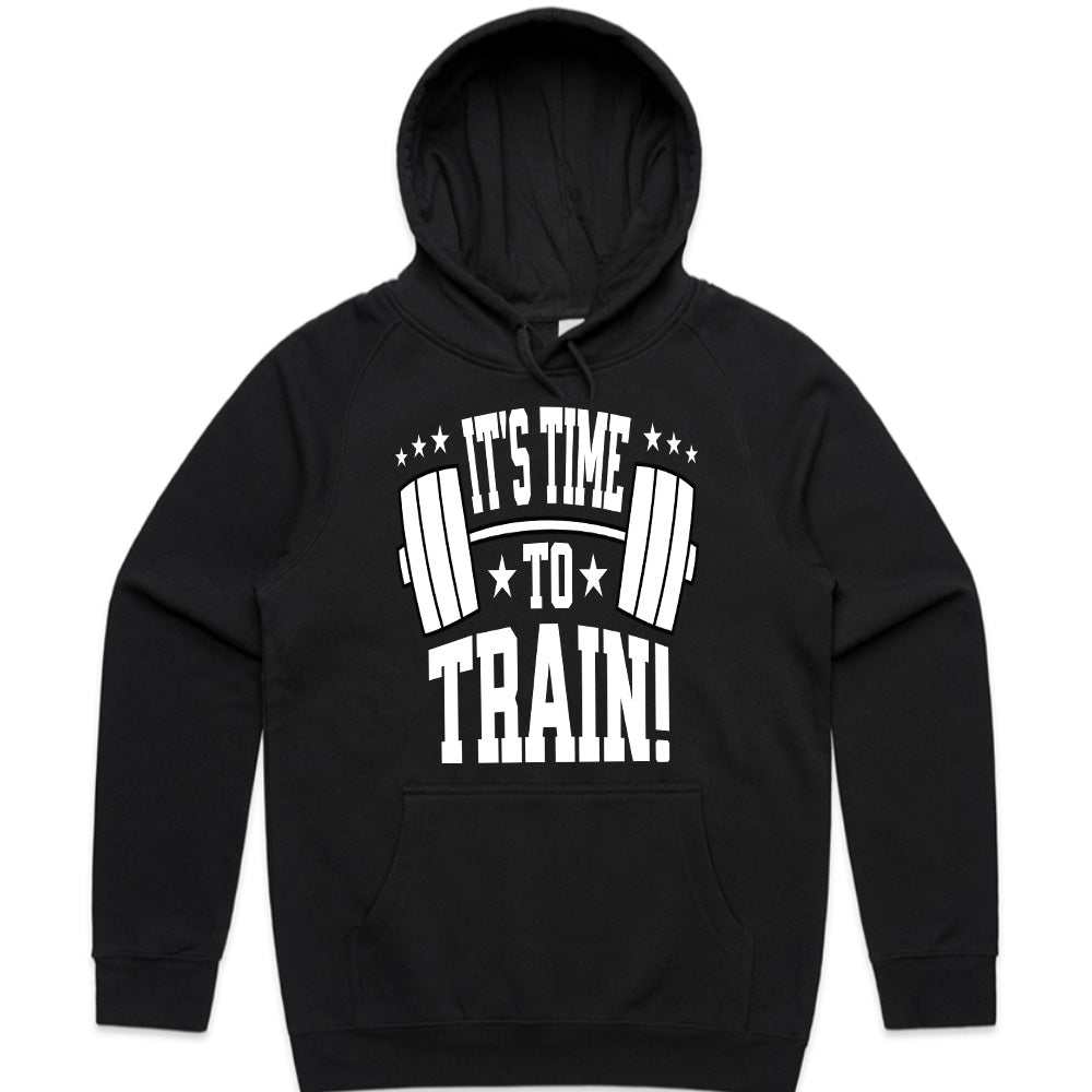 "It's Time to Train" Motivational Gym T-Shirt – Lift, Hustle, Repeat