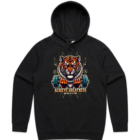 "Achieve Greatness" Tiger Gym T-Shirt – Fierce Motivation for Fitness Warriors