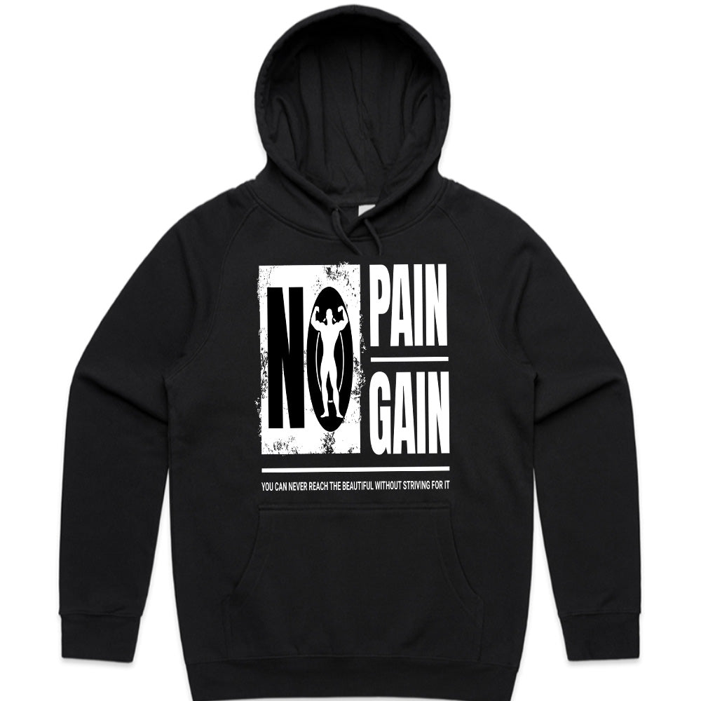 "No Pain No Gain" Gym T-Shirt – Motivational Workout Tee for Fitness & Bodybuilding
