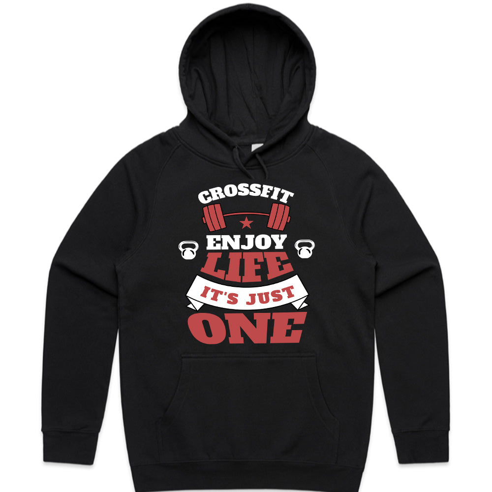 "CrossFit – Enjoy Life, It's Just One" Motivational Workout T-Shirt