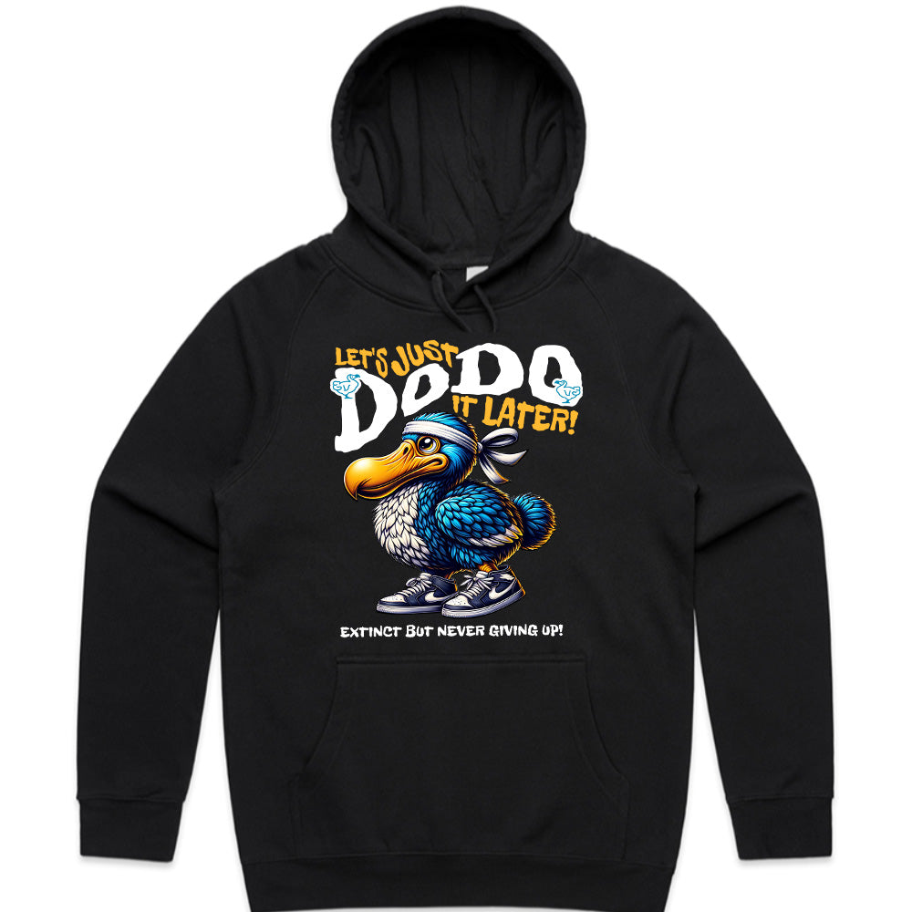 "Let’s Just DODO It Later!" Funny Workout T-Shirt – Extinct But Never Giving Up!