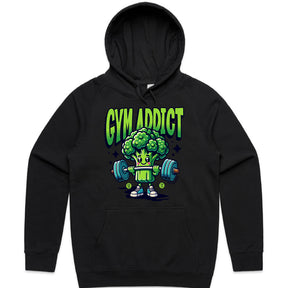 "Gym Addict" Cute Broccoli Workout T-Shirt – Fun & Motivational Fitness Tee