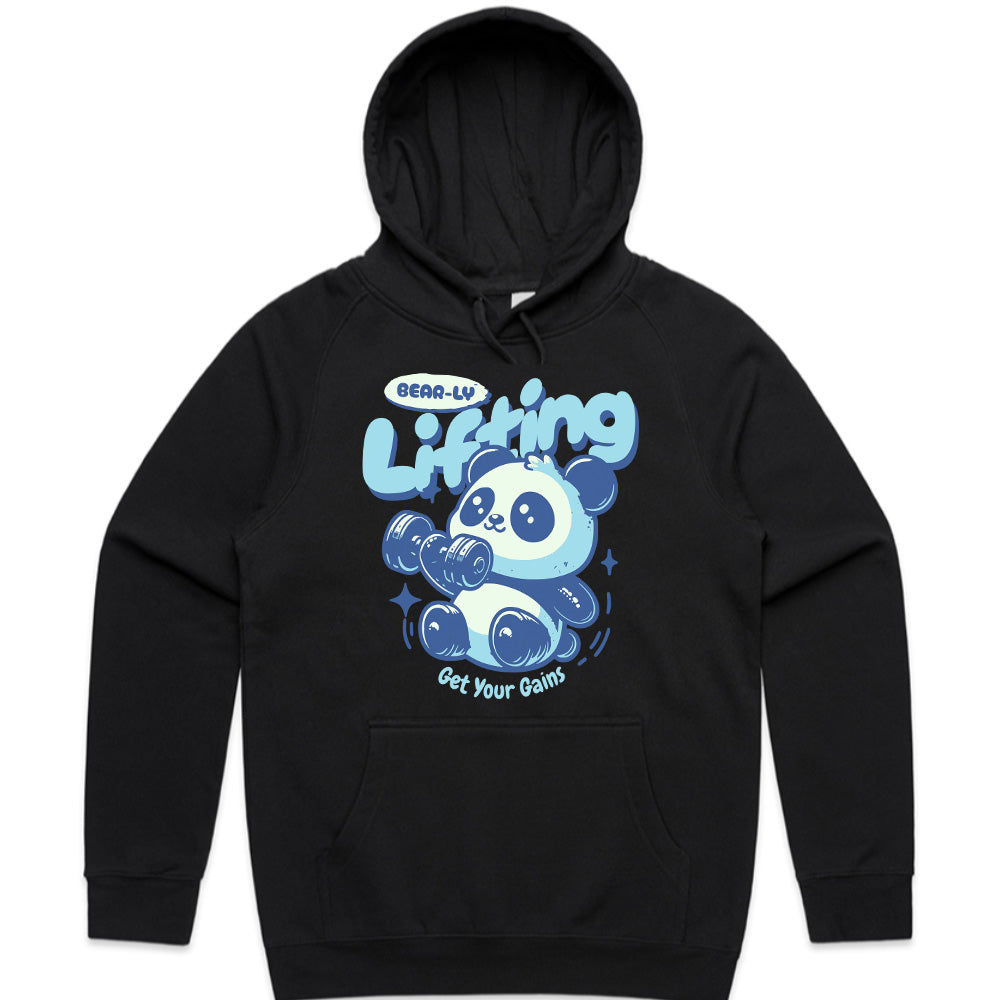 "Bear-ly Lifting" Cute Panda Gym T-Shirt – Get Your Gains!