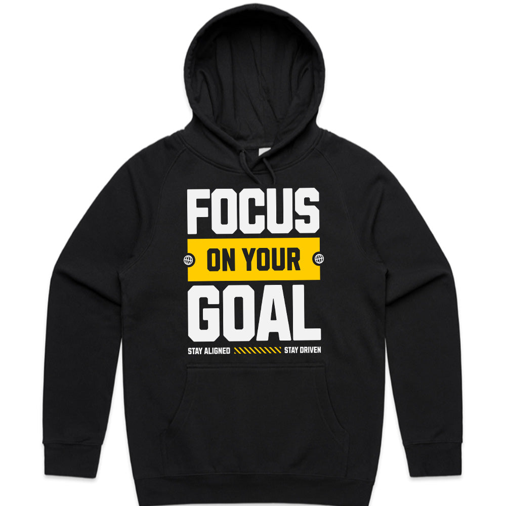 "Focus on Your Goal" Motivational Gym T-Shirt – Stay Aligned, Stay Driven