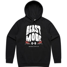"Beast Mode - Never Give Up" Motivational Gym T-Shirt