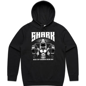 "Shark Mode" Gym T-Shirt – Never Stop Swimming, Dream Body