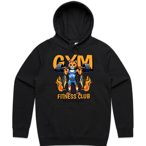"Gym Fitness Club" Power Cat Weightlifting T-Shirt – Bold & Motivational