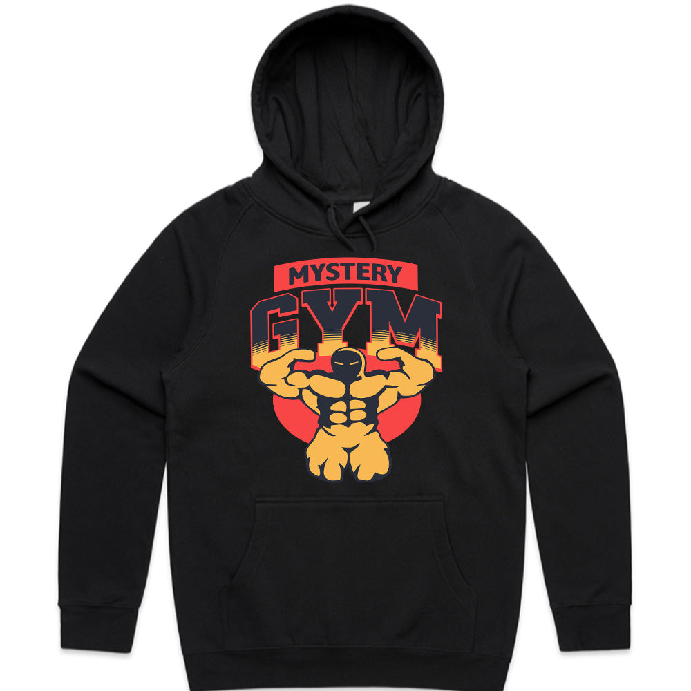 "Mystery Gym" Muscle-Building T-Shirt – Bold Fitness & Bodybuilding Tee