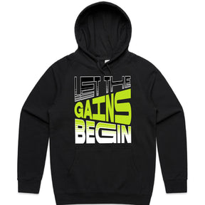 "Let the Gains Begin" Motivational Gym T-Shirt – Stylish Fitness Tee