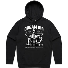 Dream Big – Bodybuilding & Fitness Motivational Black T-Shirt