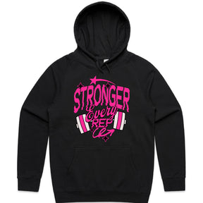 "Stronger Every Rep" Women's Motivational Gym T-Shirt – Lift, Grow, Conquer