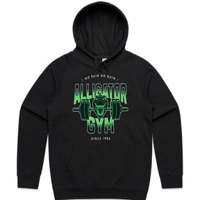 "Alligator Gym – No Pain No Gain" Hardcore Workout T-Shirt – Strength & Determination