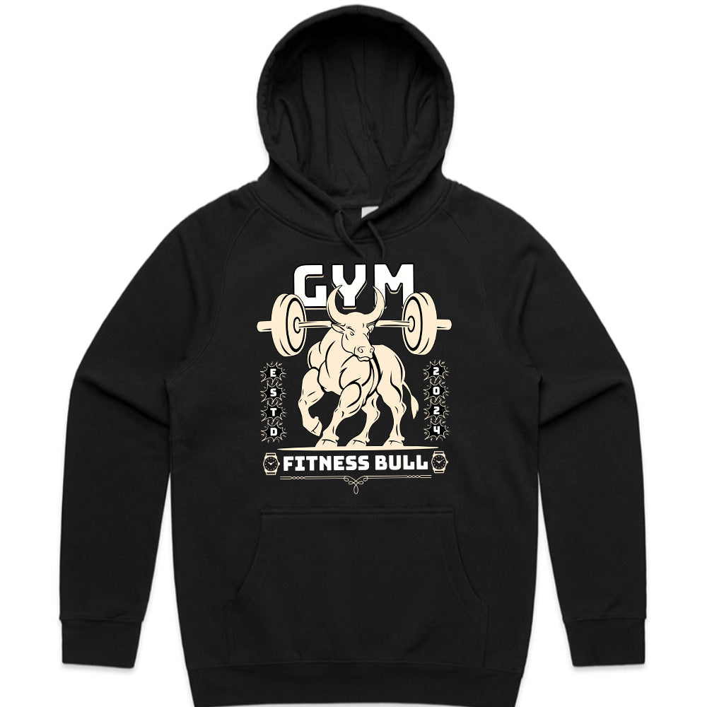 "Fitness Bull" Powerlifting Gym T-Shirt – Strength, Power & Determination