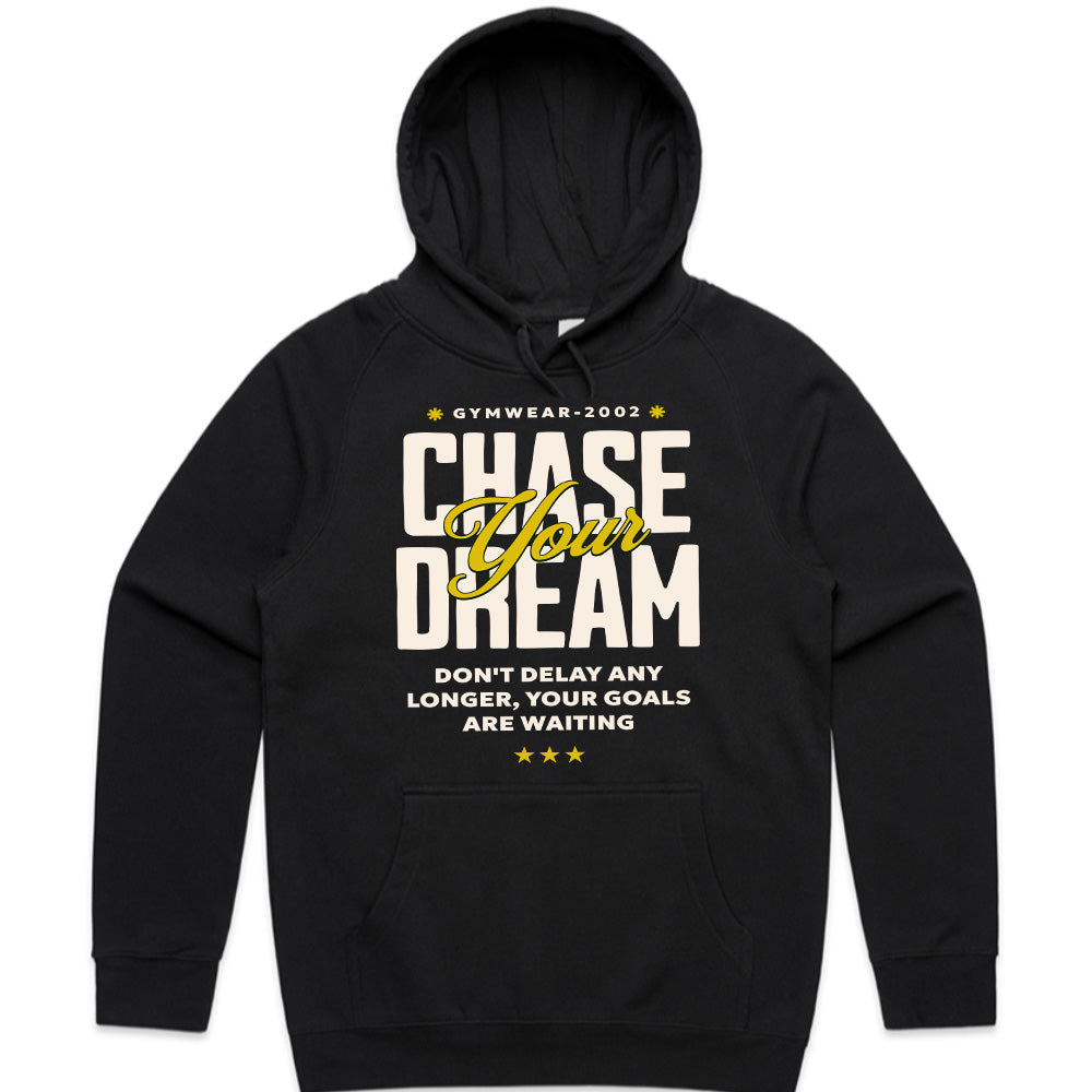 "Chase Your Dream" Inspirational Gym T-Shirt – No Limits, No Delays