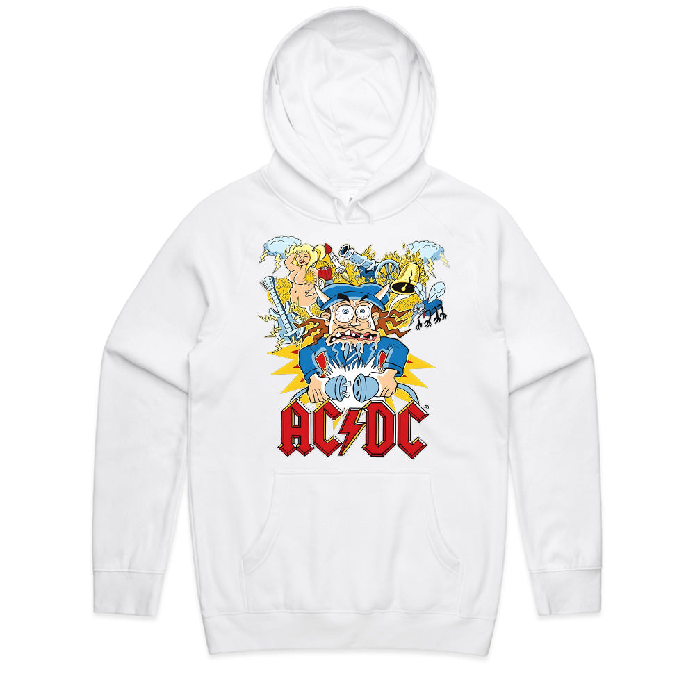 AC/DC Cartoon Chaos Graphic T-Shirt – High Voltage Rock & Roll