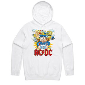 AC/DC Cartoon Chaos Graphic T-Shirt – High Voltage Rock & Roll