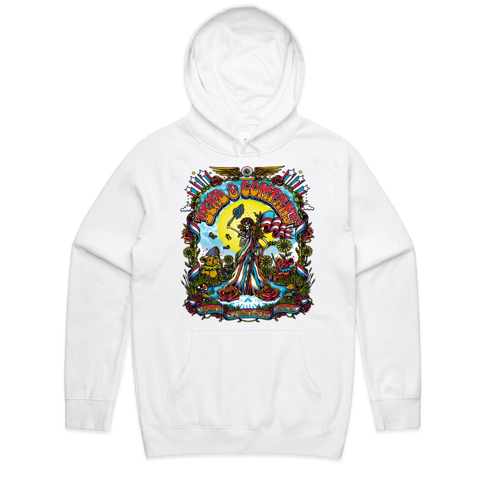 Dead & Company Psychedelic Tour T-Shirt – Vibrant Grateful Dead-Inspired Artwork