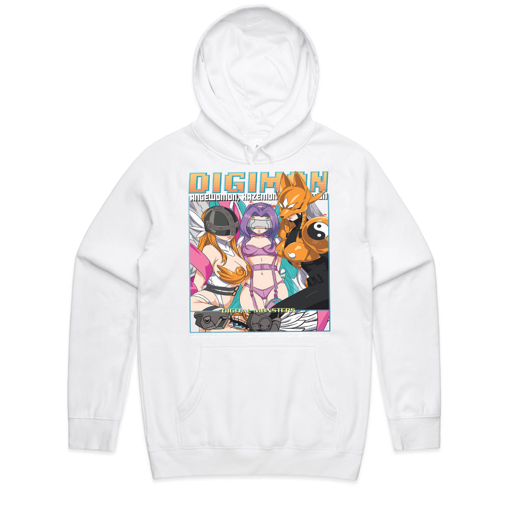 Digimon Digital Queens T-Shirt – Angewomon, Kazemon, & Renamon
