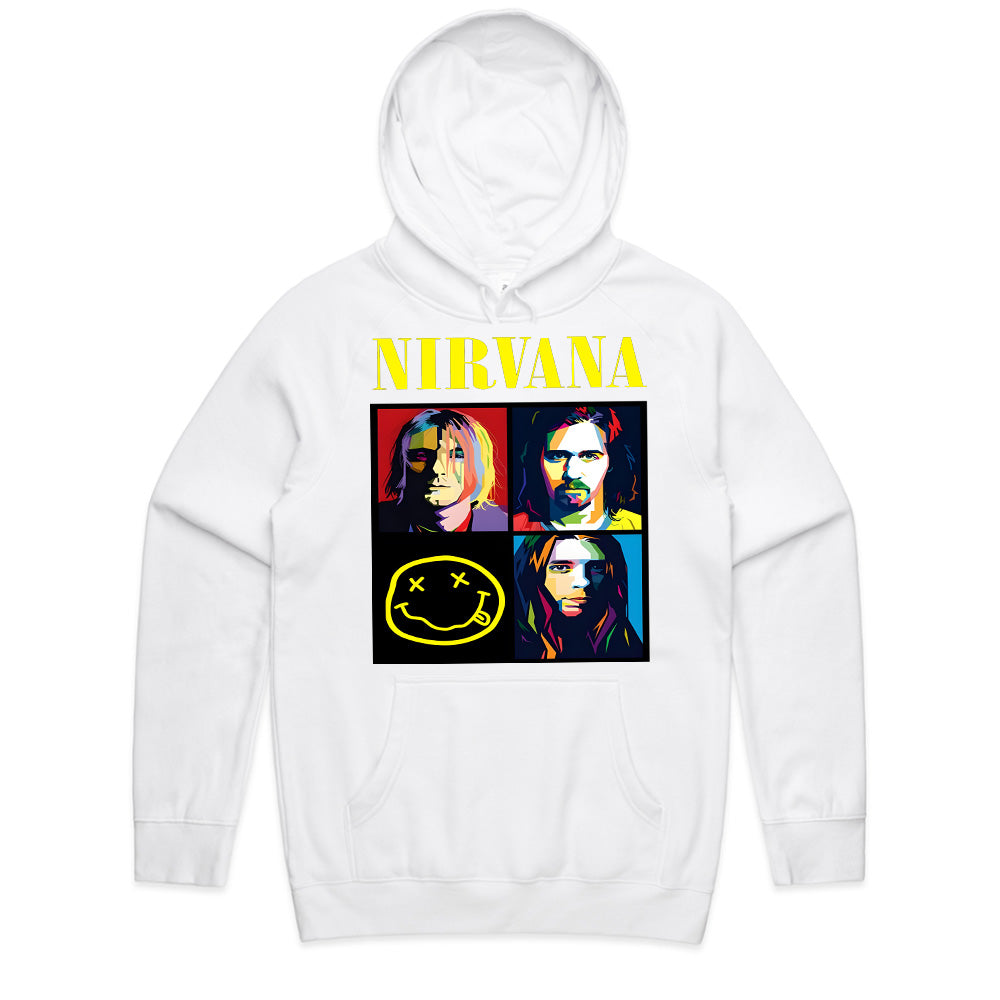 Nirvana Pop Art Tribute T-Shirt – Colorful Grunge Rock Design