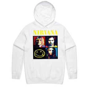 Nirvana Pop Art Tribute T-Shirt – Colorful Grunge Rock Design