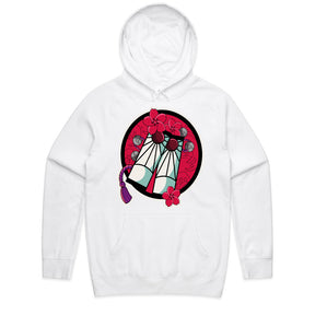 Elegant Demon Slayer Hanafuda Earring T-Shirt – Iconic Samurai-Inspired Aesthetic