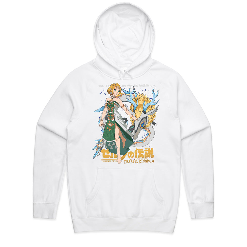 Zelda & Light Dragon Tears of the Kingdom T-Shirt – Epic Fantasy Design