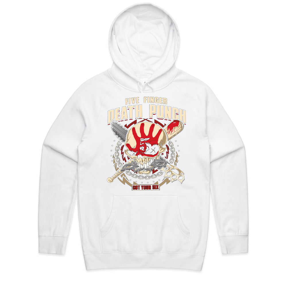 Five Finger Death Punch "Got Your Six" Skull Graphic T-Shirt – Heavy Metal Band Tee