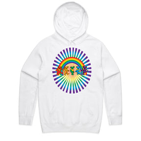 Grateful Dead Dancing Bears Rainbow Psychedelic T-Shirt