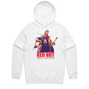 Red Hot Chili Peppers Pop Art Band T-Shirt – Vibrant Rock Concert Tee