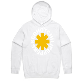 Red Hot Chili Peppers Yellow Asterisk Logo T-Shirt – Classic Rock Band Tee
