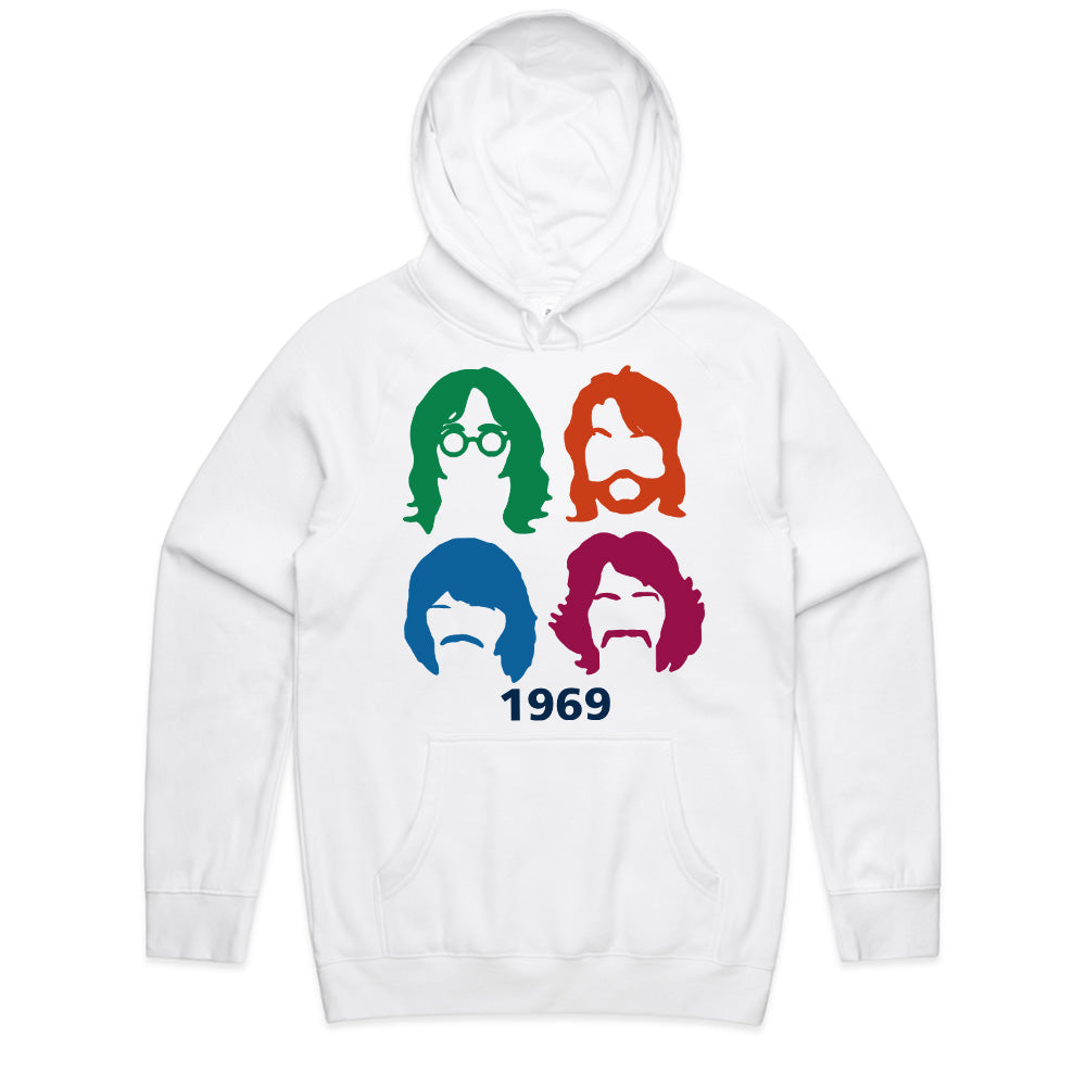 The Beatles "1969 Pop Art Silhouette" T-Shirt – Retro Rock Tribute Tee