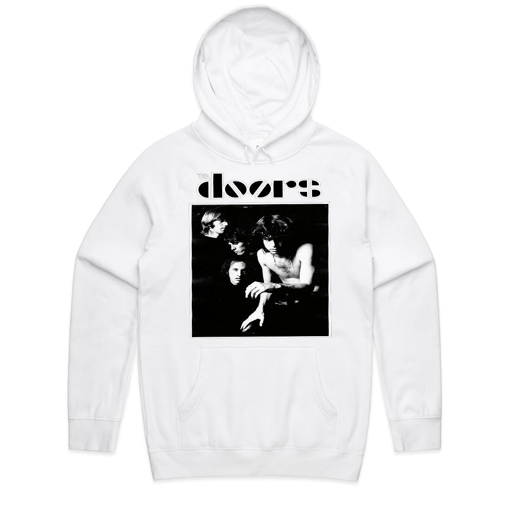 The Doors Classic Black & White Band Photo T-Shirt – Vintage Rock Tribute