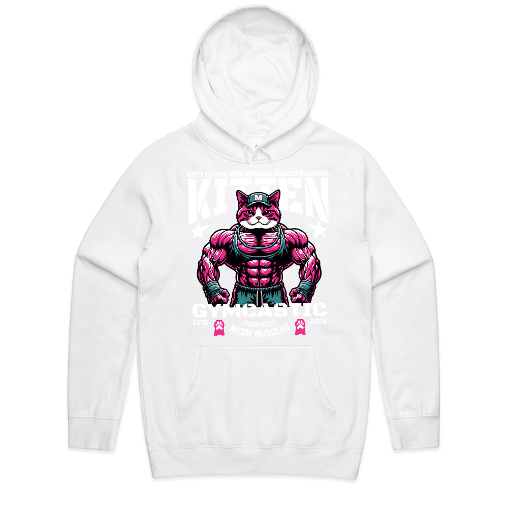 "Kitten Gymcastic" Funny Gym Cat T-Shirt – Purr-fect Meow Muscles