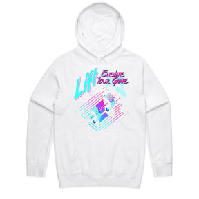 "Lift & Elevate Your Game" Neon Cyber Gym T-Shirt – Futuristic Fitness Vibes