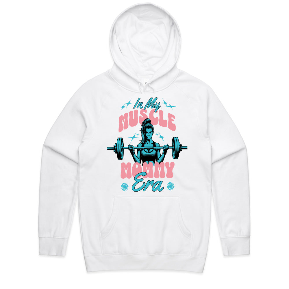 "In My Muscle Mommy Era" Trendy Gym T-Shirt – Strong & Confident