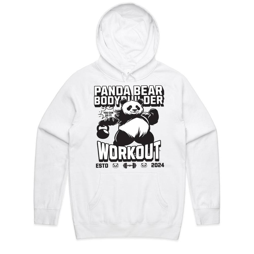 "Panda Bear Bodybuilder Workout" Fun & Motivational Gym T-Shirt