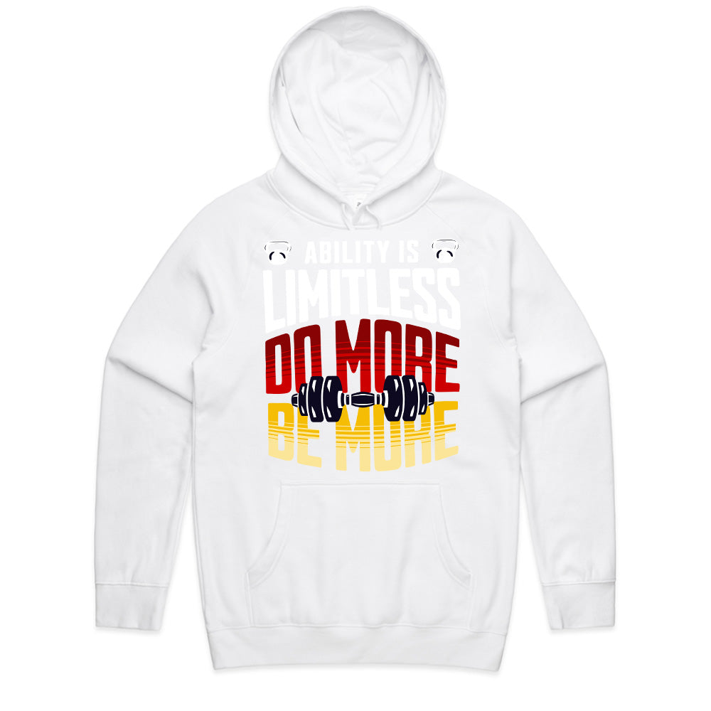 "Ability is Limitless – Do More, Be More" Motivational Gym T-Shirt