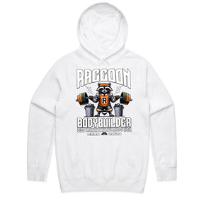 "Raccoon Bodybuilder" Gym T-Shirt – Bold & Fun Fitness Apparel for Weightlifters