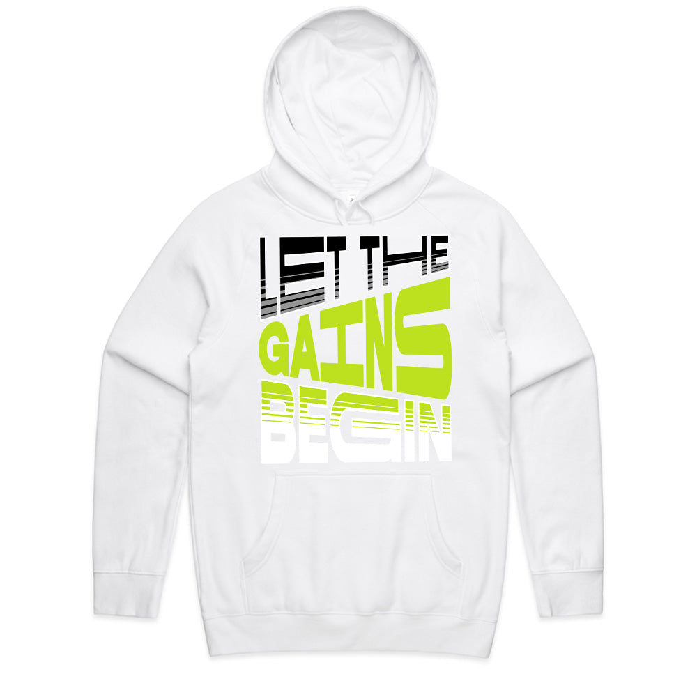 "Let the Gains Begin" Motivational Gym T-Shirt – Stylish Fitness Tee
