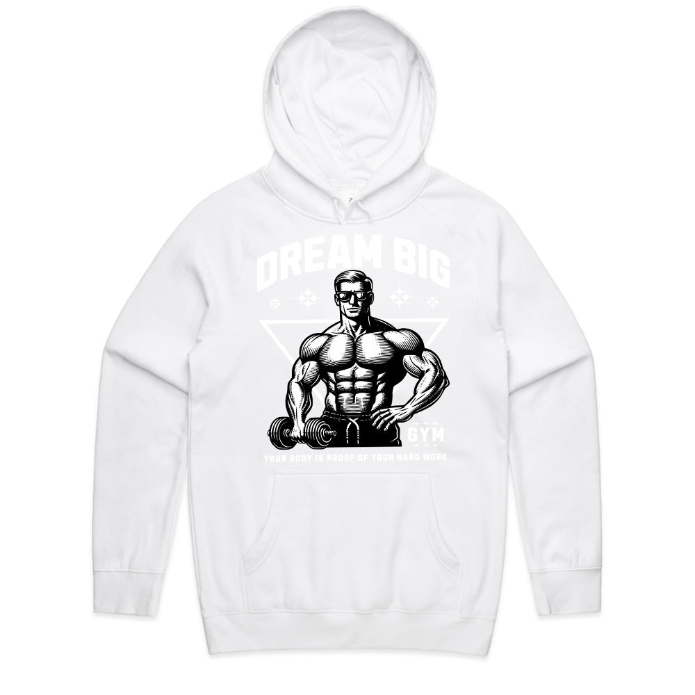Dream Big – Bodybuilding & Fitness Motivational Black T-Shirt