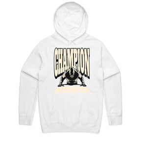 "Champion – No Pain No Gain" Motivational Gym T-Shirt – Train Like a Winner