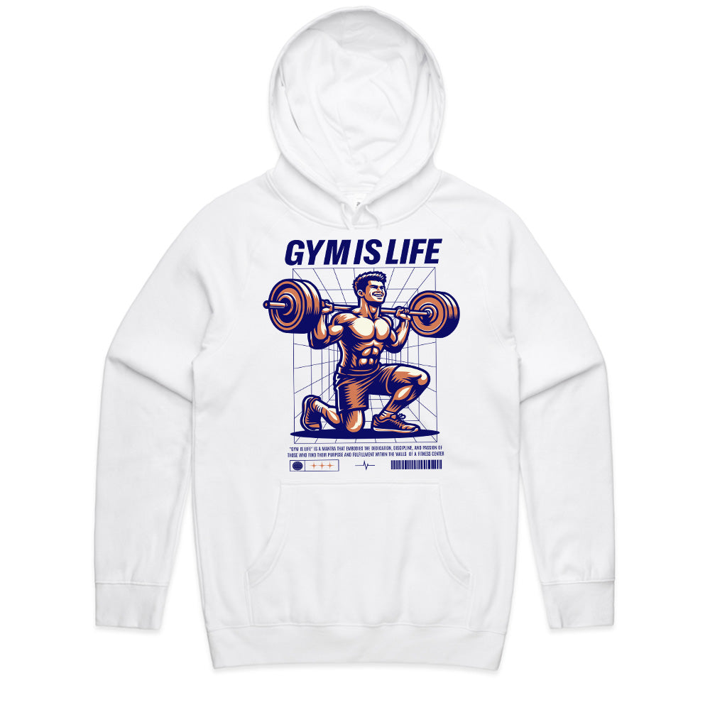 "Gym Is Life" Motivational Workout T-Shirt – Lift, Train, Dominate