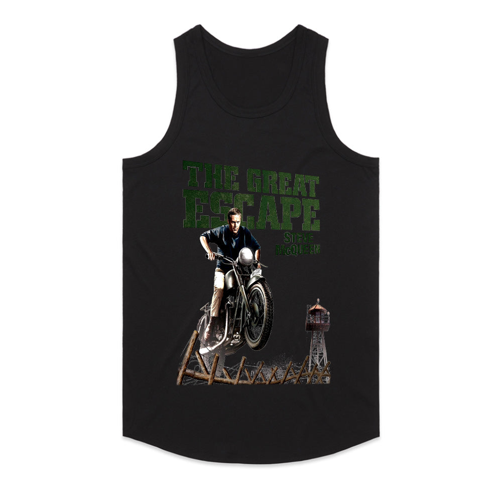 The Great Escape Steve McQueen Motorcycle Stunt T-Shirt – Classic Movie Tribute