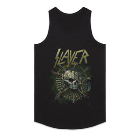 Slayer War Skull T-Shirt – Brutal Thrash Metal Battle Design