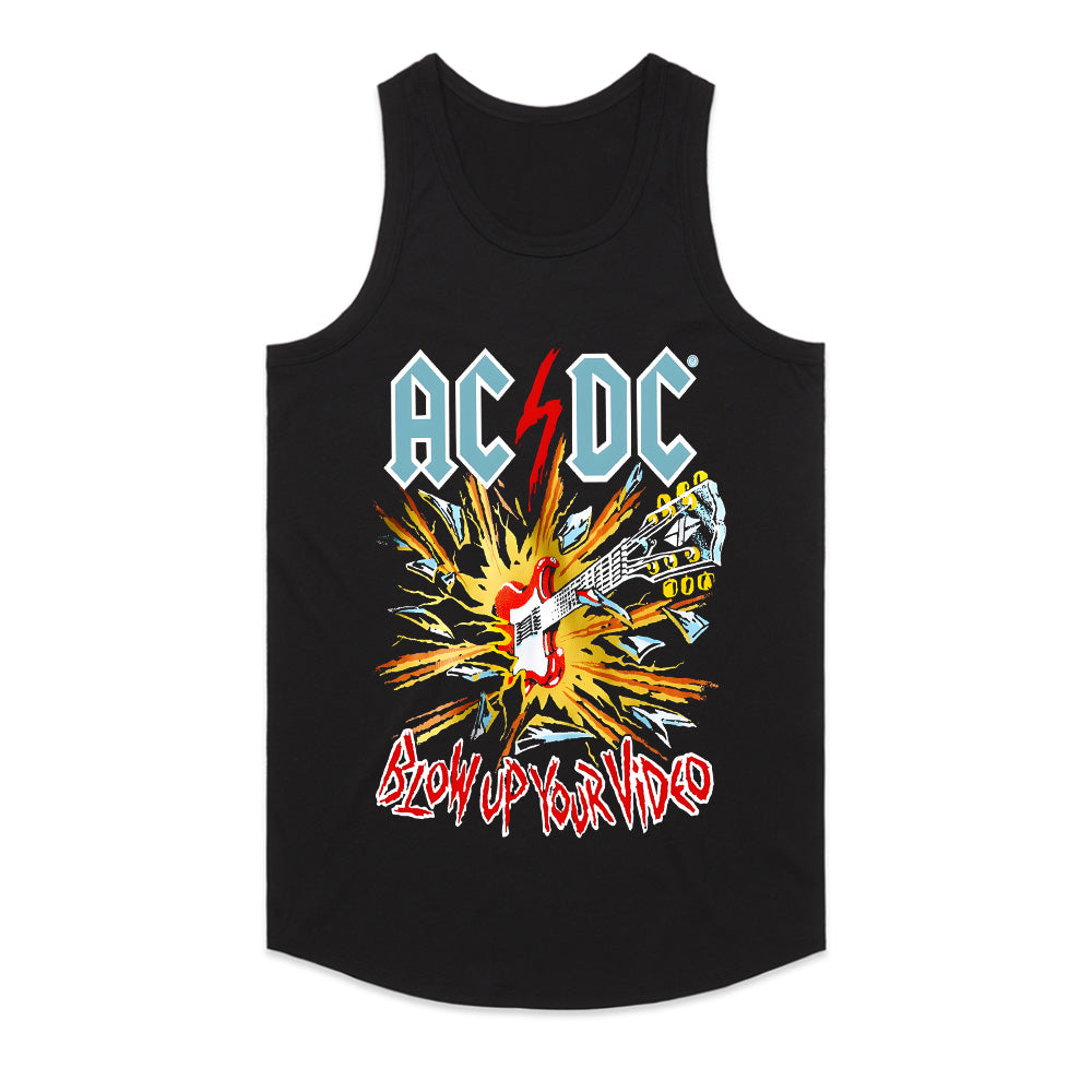 AC/DC "Blow Up Your Video" Explosive Rock Graphic T-Shirt