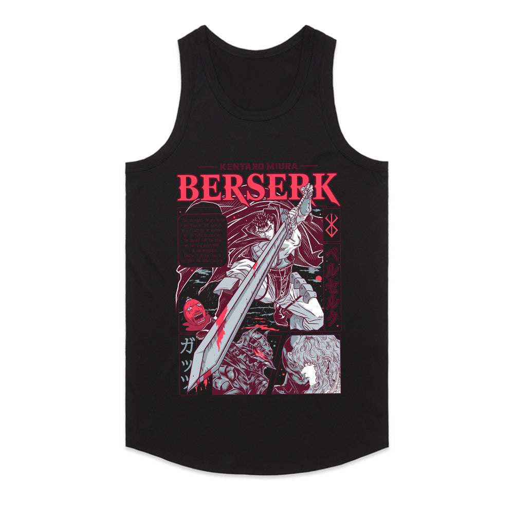 Berserk Kentaro Miura Tribute T-Shirt – Guts & The Dragonslayer Dark Fantasy Graphic Tee