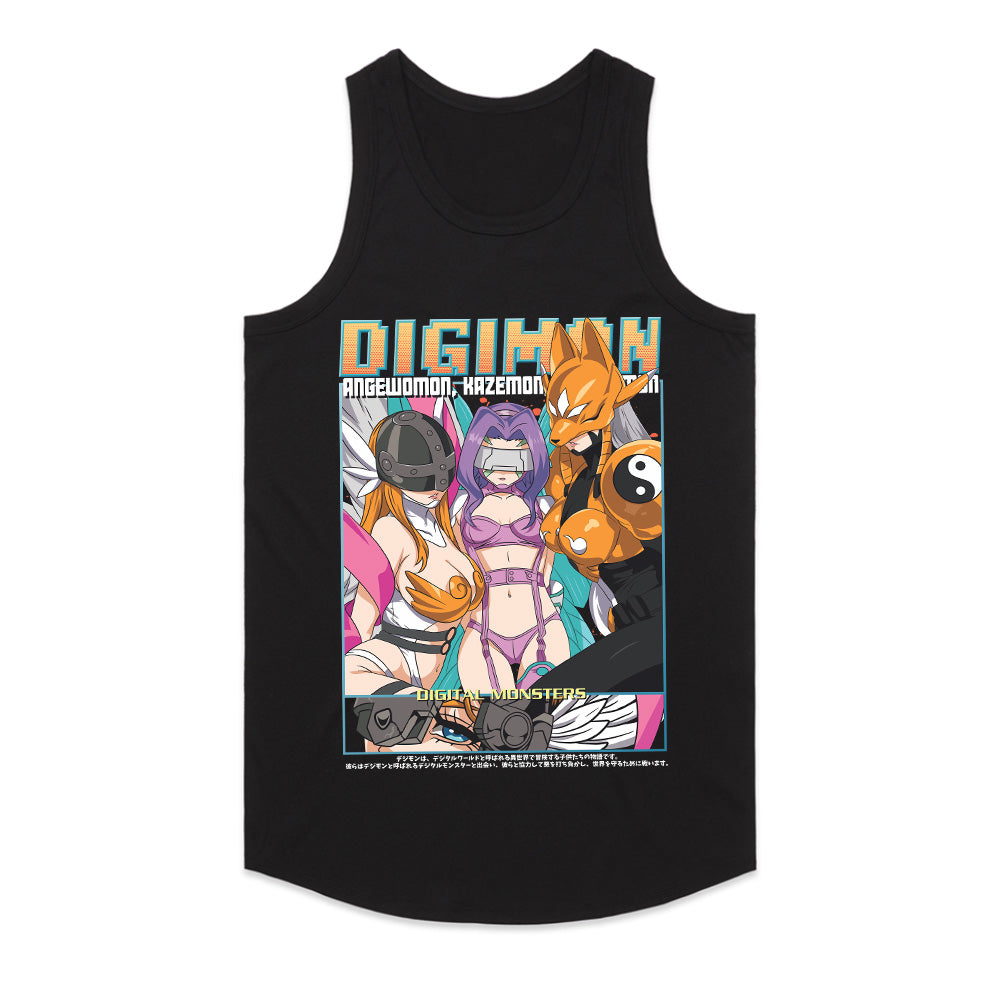 Digimon Digital Queens T-Shirt – Angewomon, Kazemon, & Renamon