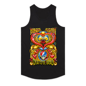 Grateful Dead Psychedelic Heart & Skull Lightning Bolt T-Shirt