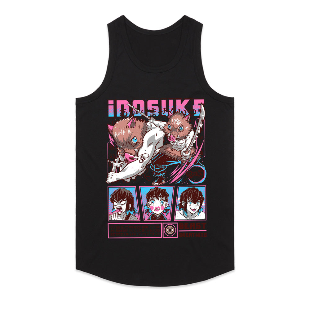 Inosuke Hashibira Beast Breathing Action T-Shirt – Demon Slayer Edition