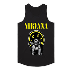 Nirvana Classic Band T-Shirt – Smiley Face & Iconic Trio Design